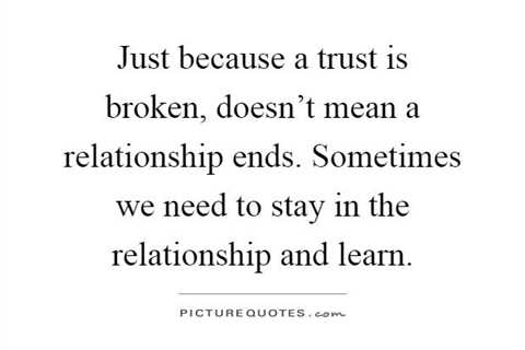 How to Repair Broken Trust in a Relationship - Priscilla Milan