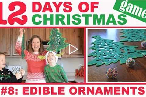 EDIBLE Ornaments Christmas Game #8 (12 Days of Christmas Party Games) | Family Fun Every Day