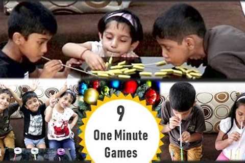 9 Minute to win it games | Indoor Games for kids | One minute Games | Party games for kids (2020)