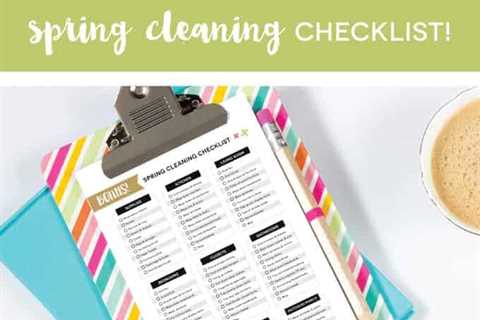 Spring Cleaning Checklist (free printable)