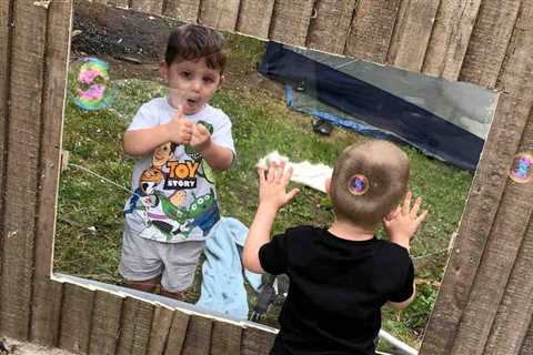 Toddler Pals Living Next Door Can Finally Play Together Again After Crafty Mom Installs Fence Window