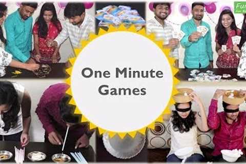 8 One Minute Games | Indoor Games for kids and adults | birthday party games | Kitty Party Games