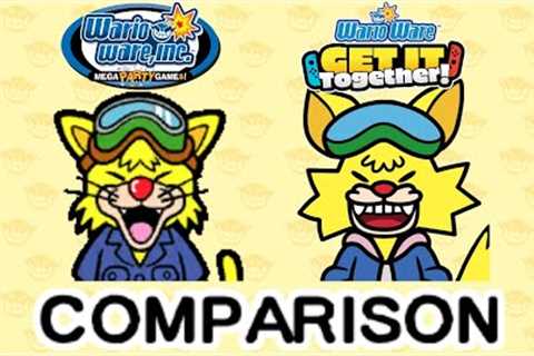 Compare Laugh poses between WarioWare Inc.: Mega Party Game$! and WarioWare Get It Together!