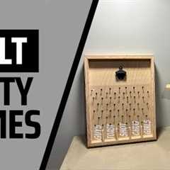 Adult Drinking Games for your Holiday Party | Scrap Wood Project | Hook Ring and Drink Plinko