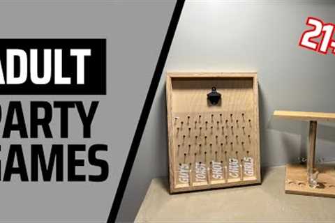 Adult Drinking Games for your Holiday Party | Scrap Wood Project | Hook Ring and Drink Plinko